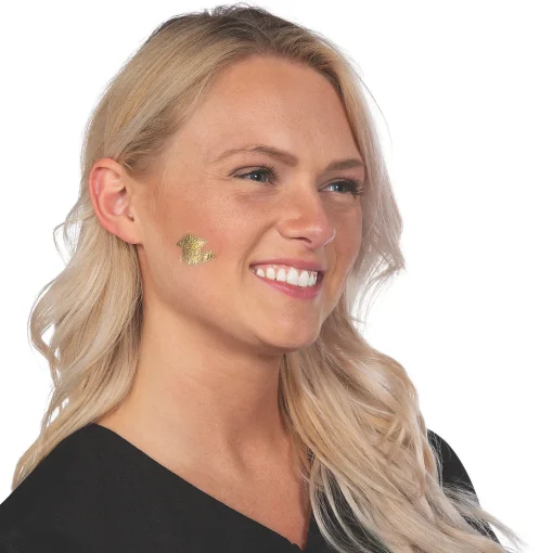 Bulk 72 Pc. Gold Graduation Temporary Tattoos