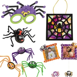 Bulk 60 Pc. Halloween Spooky Spiders Craft Kit Assortment