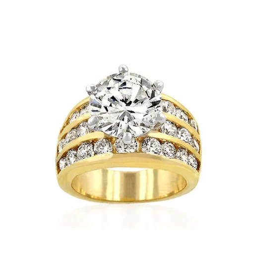 J Goodin Classic Gold Engagement Ring Size 9