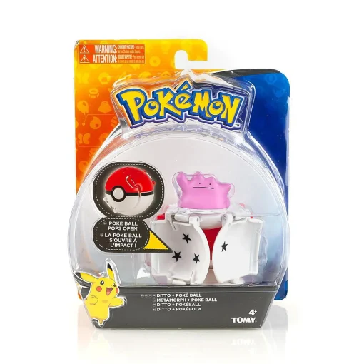Pokemon Throw 'N' Pop Poke Ball & Ditto Set Includes Ball & 2" Ditto Figure