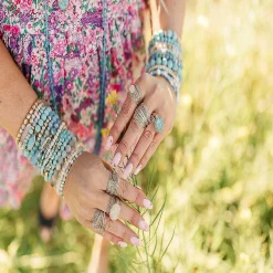 Torrey Ring White Druzy
