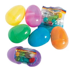 2 1/4" Religious Candy-Filled Plastic Easter Eggs - 24 Pc.