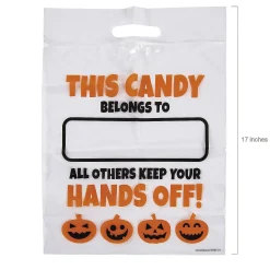 12 1/2" X 17" Bulk 50 Pc. Large Halloween Resealable Plastic Treat Bags