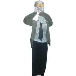 60" Animated Hanging Skeleton With Detached Head Decoration