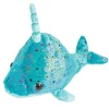 20" Blue Stuffed Narwhal