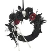 17" Gothic Skeleton Wreath Decoration