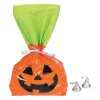 5" X 11 1/2" Bulk 50 Pc. Halloween Jack-O'-Lantern Cellophane Bags
