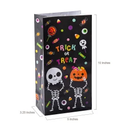 5" X 10" Halloween Boo Crew Paper Treat Bags - 12 Pc.