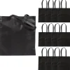 15" X 17" Large Black Tote Bags - 12 Pc.
