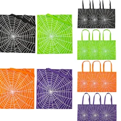 15" X 16" Large Spider Web Tote Bags - 12 Pc.