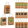 6-1/2" X 9" Medium Halloween Character Print Paper Gift Bags - 12 Pc.