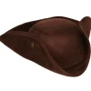 Adult Faux Suede Tricorn Hat