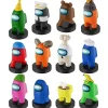 Among Us Stampers 12Pk Crewmate Party Favor Cake Toppers Figure Set Pmi International