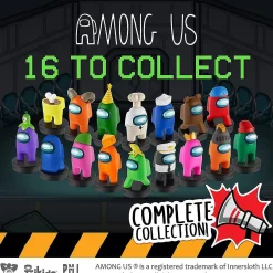 Among Us Stampers 12Pk Crewmate Party Favor Cake Toppers Figure Set Pmi International