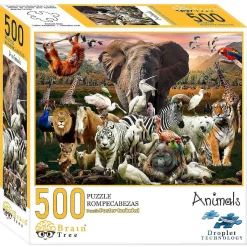 Animal Jigsaw Unique Puzzles For Adults - Premium Quality - 500 Pieces