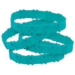 Awareness Ribbon Pop-Out Rubber Bracelets - 24 Pc.