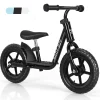 Babyjoy 11'' Kids Balance Bike W/ Footrest No Pedal Black
