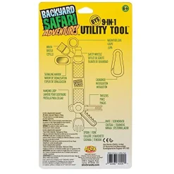 Backyard Safari Adventures 9-In-1 Utility Tool Field Tools Kids Outdoor Activity
