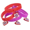 Best Valentine Ever Rubber Bracelets With Charm - 12 Pc.