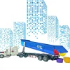 Big Daddy Big Rig Heavy Duty Tractor Trailer Transport Series Dump Truck Tractor Trailer Long Haul Dump Truck
