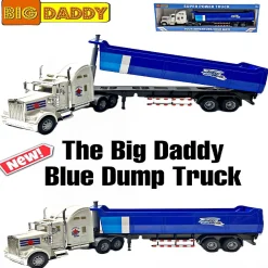 Big Daddy Big Rig Heavy Duty Tractor Trailer Transport Series Dump Truck Tractor Trailer Long Haul Dump Truck