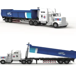 Big Daddy Big Rig Heavy Duty Tractor Trailer Transport Series Dump Truck Tractor Trailer Long Haul Dump Truck