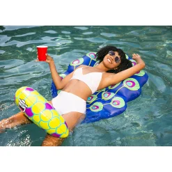 Bigmouth Peacock Saddle Seat Pool Float