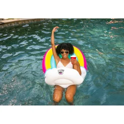 Bigmouth Rainbow Saddle Seat Pool Float