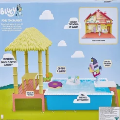 Bluey Pool Playset And Figure 2.5-3 Inch Articulated Figure And Accessories