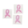 Breast Cancer Awareness Body Temporary Tattoo Stickers- 12 Pc.