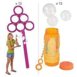 Bubble Wand & Bubble Bottle Kit - 24 Pc.