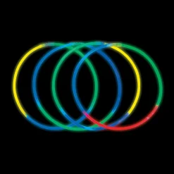 Bulk 50 Pc. Assorted Tri-Color Glow Necklaces