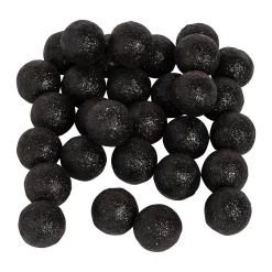 Bulk 120 Pc. Black Glitter Ball Vase Filler