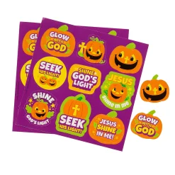 Bulk 50 Pc. Christian Pumpkin Treat Sticker Sheets