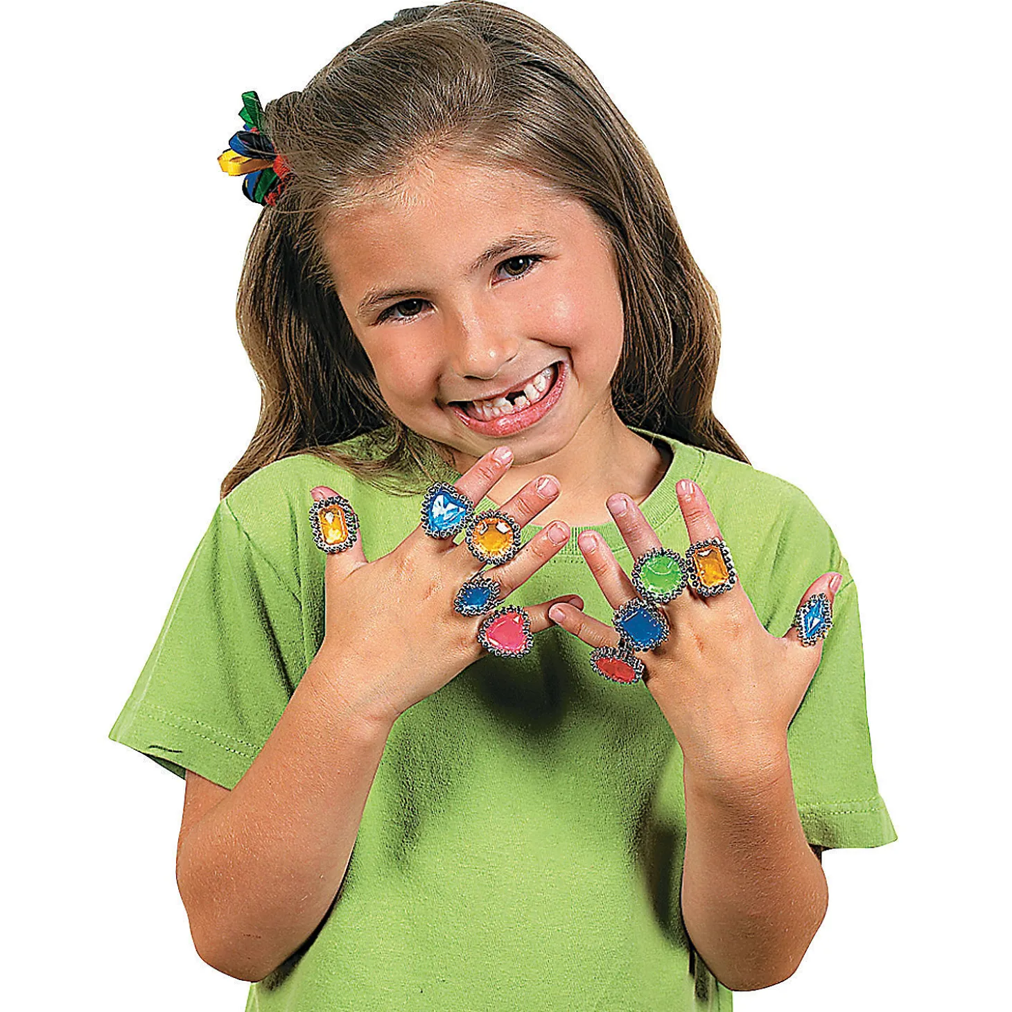 Bulk 72 Pc. Colorful Rhinestone Rings