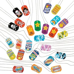 Bulk 100 Pc. Dog Tag Necklace Assortment