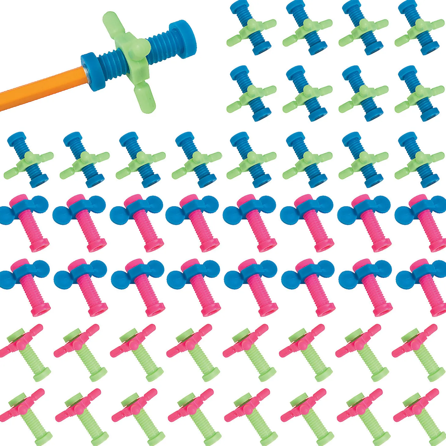 Bulk 48 Pc. Fidget Pencil Toppers