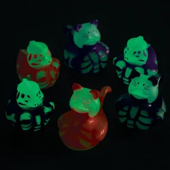 Bulk 50 Pc. Glow-In-The-Dark Halloween Skeleton Rubber Duck Assortment