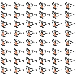 Bulk 48 Pc. Kid's Nose, Eyebrows & Mustache Plastic Glasses