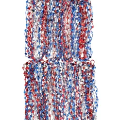 Bulk 480 Pc. Metallic Patriotic Star Bead Necklaces