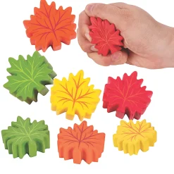 Bulk 48 Pc. Mini Leaf-Shaped Stress Toys