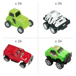 Bulk 96 Pc. Mini Pull-Back Car & Truck Assortment