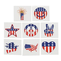 Bulk 72 Pc. Patriotic Temporary Tattoos - 72 Pc.