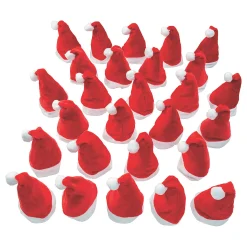 Bulk 144 Pc. Plush Santa Hats