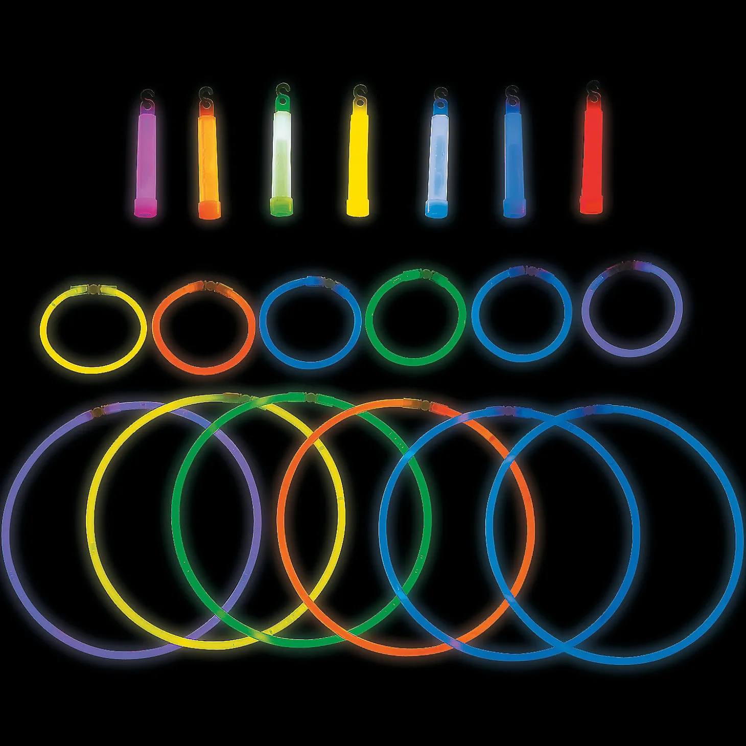 Bulk 75 Pc. Premium Glow Stick, Bracelet & Necklace Assortment
