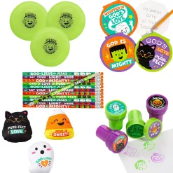 Bulk 242 Pc. Religious Halloween Toy Assortment Kit