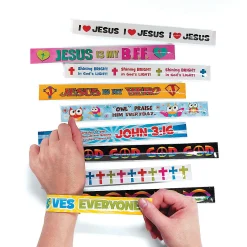 Bulk 50 Pc. Religious Slap Bracelet Assortment