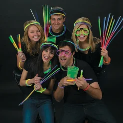 Bulk 100 Pc. Tri-Color & Solid Glow Necklace Assortment