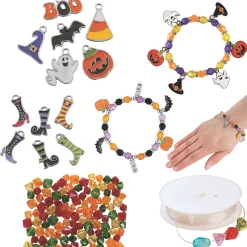 Bulk 249 Pc. Ultimate Halloween Charm Bracelet Craft Kit Supplies