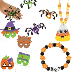 Bulk Halloweendress Up These Bones Craft Kit Assortment - Makes 60